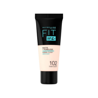 Maybelline Fit Me Matte + Poreless Foundation in 102 Fair Ivory