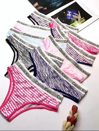 Women's Printed Cotton Underpants – 12-Pack