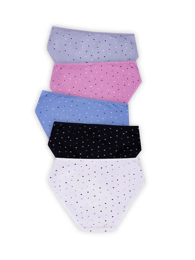 Primula Mid Rise Cotton Panty - Pack Of 5