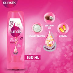 Sunsilk Conditioner Thick & Long - 180ml Sunsilk Conditioner Thick & Long - 180ml