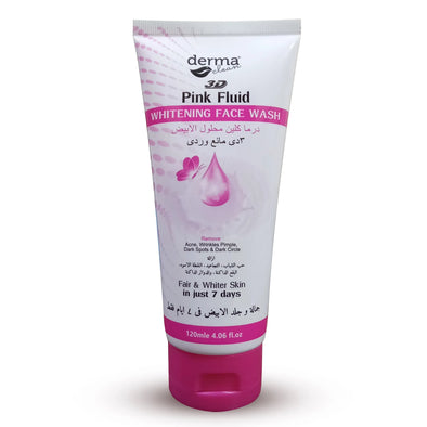 Derma Clean 3D Pink Fluid Face Wash - 120ml