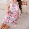 large-size new hot-selling pajamas women's ice silk short-sleeved pajamas loose casual romantic loungewear 22286